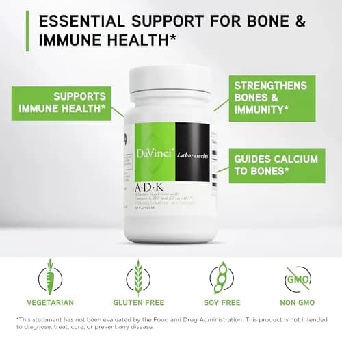 DAVINCI Vitamin D3 & K2 Capsules 30 thumbnail 3