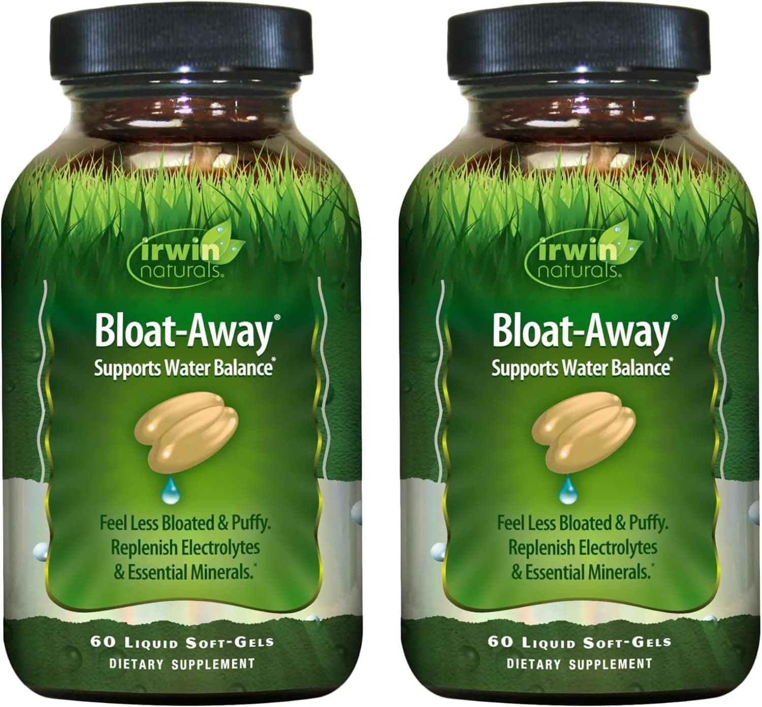 Irwin Naturals Bloat-Away Water Balance Support 60 Count | Natural Relief for Water Retention & Bloating - main product image