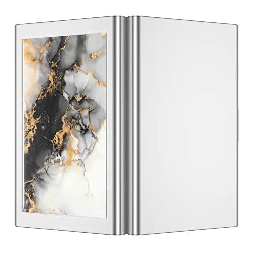 Rimilak Metal Credit Card Holder, Mini Wallet, Black Gold Marble | RFID Blocking Slim Case for Women thumbnail 5
