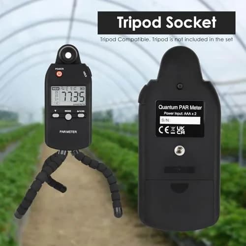 Landtek PAR Meter for LED Grow Lights, High Precision Quantum Sensor PPFD Tester 400-700nm | 18.8cm (7.4in) Length thumbnail 8