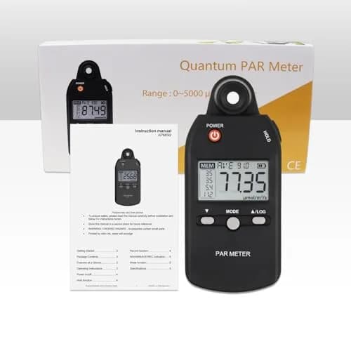 Landtek PAR Meter for LED Grow Lights, High Precision Quantum Sensor PPFD Tester 400-700nm | 18.8cm (7.4in) Length thumbnail 9