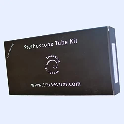 TRUAEVUM Stethoscope Tubing Replacement Kit 29 inch (73.66 cm) Burgundy | Dual Channel Sound Transmission thumbnail 6