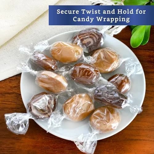 Fiesta Wraps Clear Candy Wrappers 3.5x5 in | Cellophane Candy Wrappers for Homemade & Commercial Use thumbnail 5