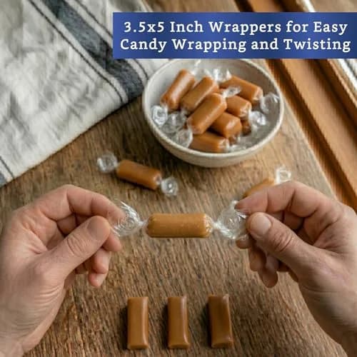 Fiesta Wraps Clear Candy Wrappers 3.5x5 in | Cellophane Candy Wrappers for Homemade & Commercial Use thumbnail 9