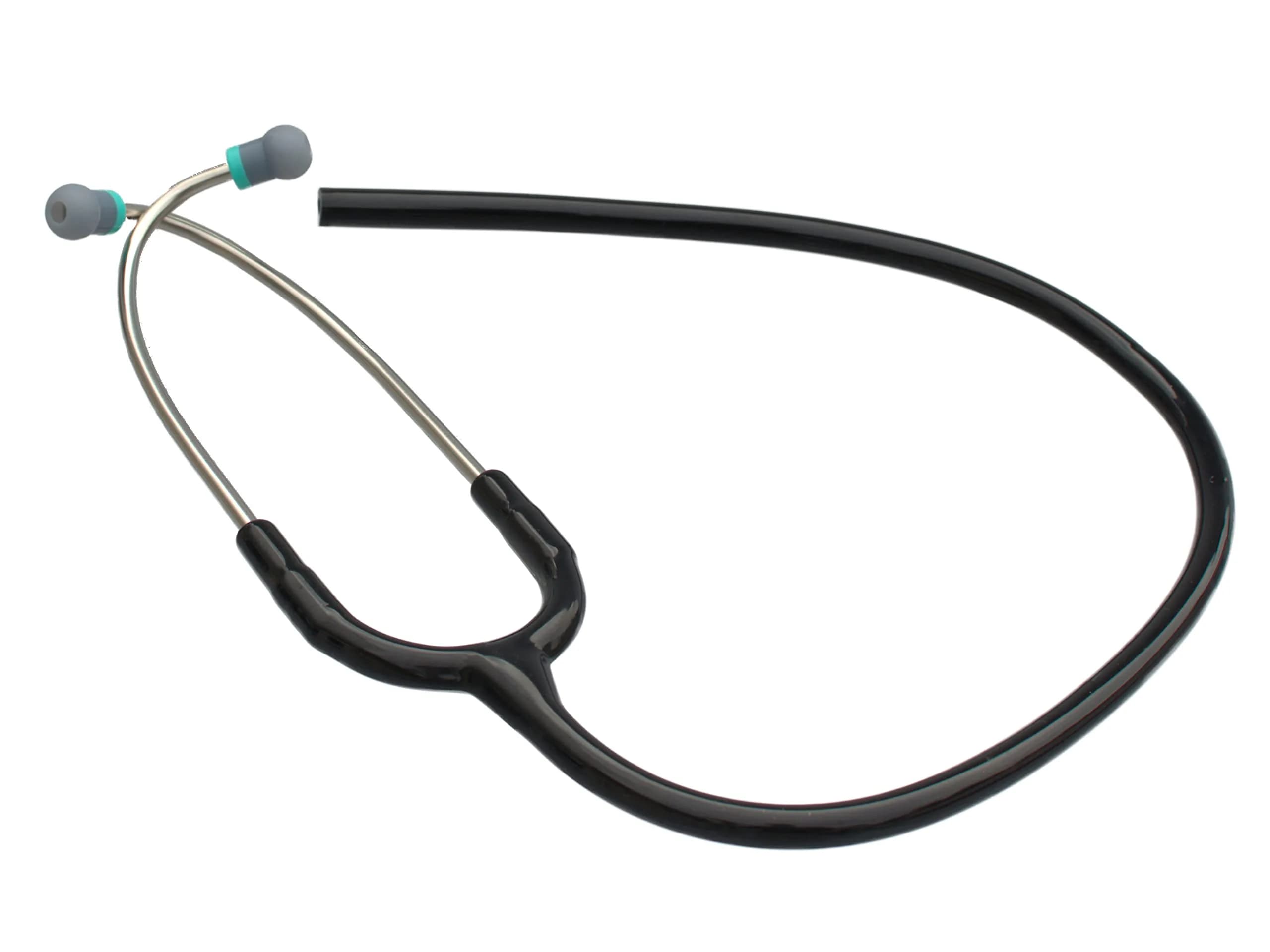 Truaevum Pink Stethoscope Tubing Kit with Ear Tips & Diaphragm Set | 7mm Binaurals — Black / 5mm Std