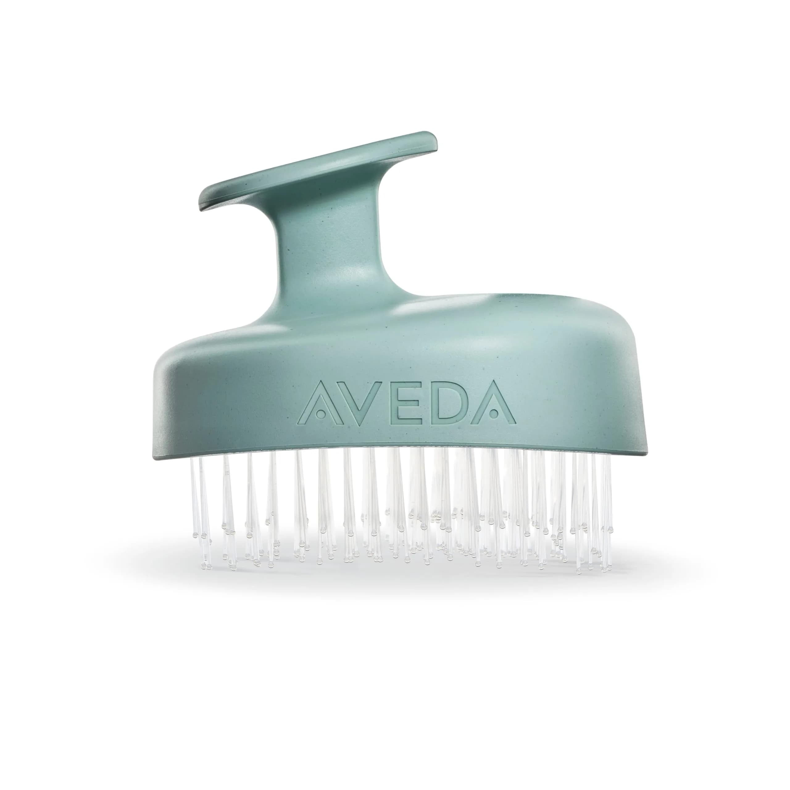 Aveda Scalp Solutions Stimulating Scalp Massager | Exfoliates & Stimulates Micro-Circulation | Green, 71g — Green