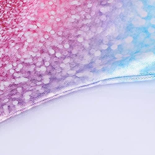 Belovance Girls Sparkle Rainbow Gymnastics Leotard for Kids 7-8 Years | Colorful Rhinestone Biketard thumbnail 4
