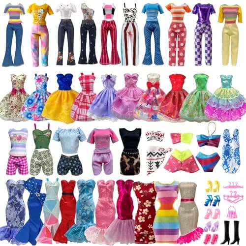 Babeilei Doll Clothes & Accessories Set for 11.5 Inch Dolls | 30 Pieces Variety Pack thumbnail 1
