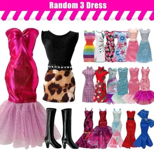 Babeilei Doll Clothes & Accessories Set for 11.5 Inch Dolls | 30 Pieces Variety Pack thumbnail 4