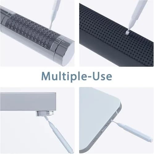Lumkew Shower Head Cleaning Brush for Small Hole | Penetrates Narrow Nozzles, Rejuvenates Water Flow, White thumbnail 7