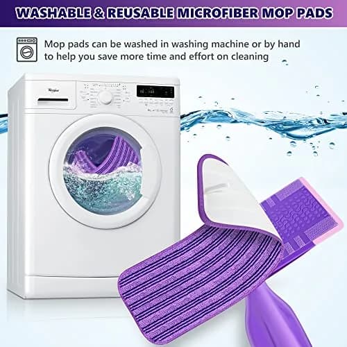 TINA&TONY Reusable Mop Pad for Swiffer WetJet 6PCS | Microfiber Floor Refill for Hardwood & Tile thumbnail 4