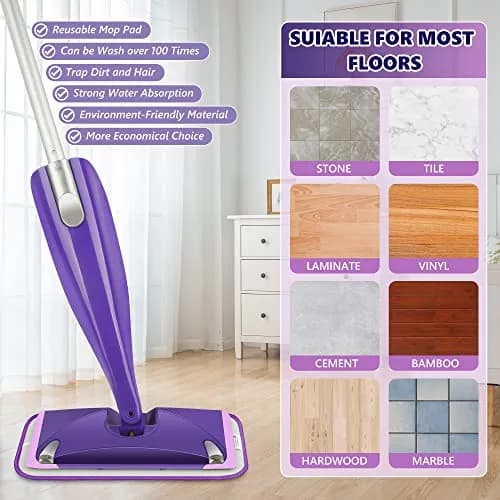 TINA&TONY Reusable Mop Pad for Swiffer WetJet 6PCS | Microfiber Floor Refill for Hardwood & Tile thumbnail 5