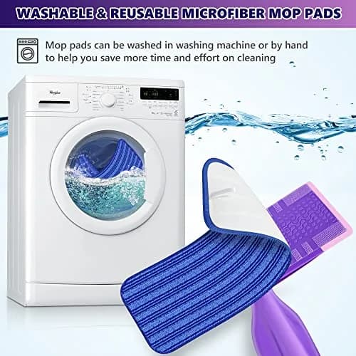 TINA&TONY Reusable Mop Pad for Swiffer WetJet, 4PCS | Microfiber Floor Cleaning Refill thumbnail 4