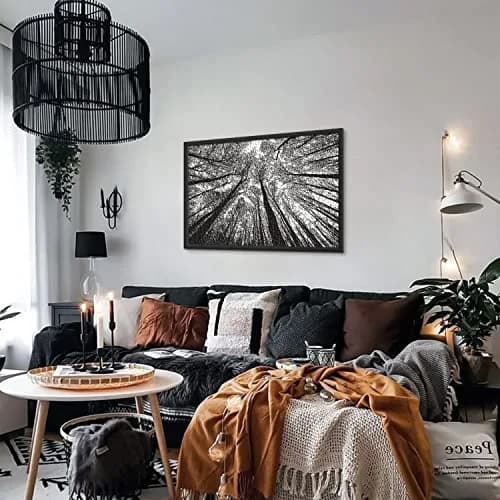 BBOLDIN Impossible Puzzle 1000 Piece, Challenging Difficult Puzzles for Adults, Hard Jigsaw Puzzles for Adults | Black White Forest Silhouette thumbnail 4