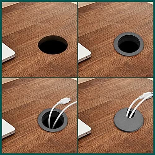 Litoexpe Black Desk Cord Grommet 1-1/2 Inch (38 mm) | Organize Cables for Desks and Work Areas thumbnail 5