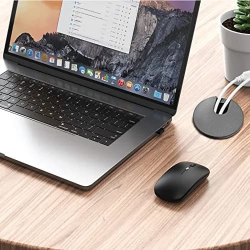 Litoexpe Black Desk Cord Grommet 1-1/2 Inch (38 mm) | Organize Cables for Desks and Work Areas thumbnail 6