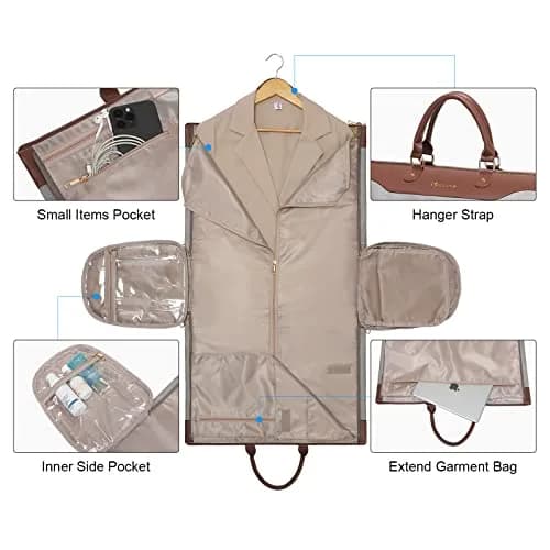 Modoker Garment Duffle Bag for Travel, Carry-on Garment Bag with Shoe Compartment & 45L Capacity | Business Trip Weekender thumbnail 3
