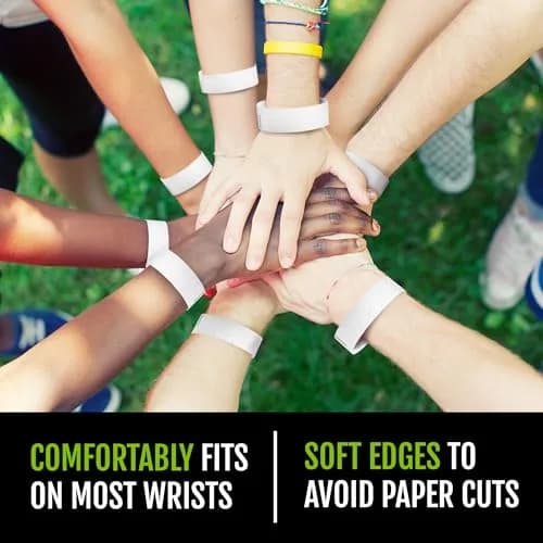 Wristco White Tyvek Wristbands 600-Pack | Sequential Numbered for Event Admission thumbnail 5