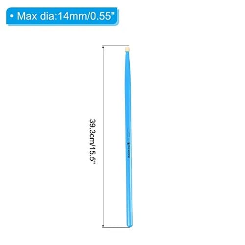 PATIKIL Maple Wood Drumstick 7A Blue | Anti Slip Grip for Drumming & Percussion thumbnail 2