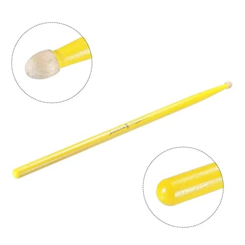 PATIKIL Maple Wood Drumstick 7A Yellow | Anti Slip, Light & Durable for Drumming thumbnail 4
