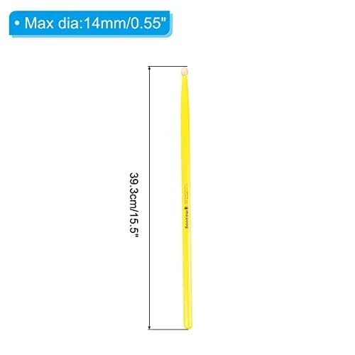 PATIKIL Maple Wood Drumstick 7A Yellow | Anti Slip, Light & Durable for Drumming thumbnail 2