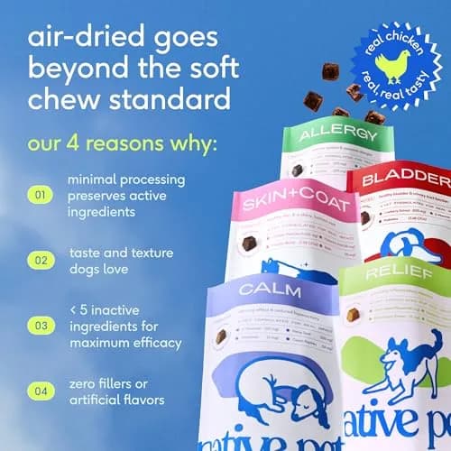 Native Pet Calming Chews for Dogs - Air-Dried 120 Chews | Supports Emotional Balance & Reduces Hyperactivity thumbnail 8