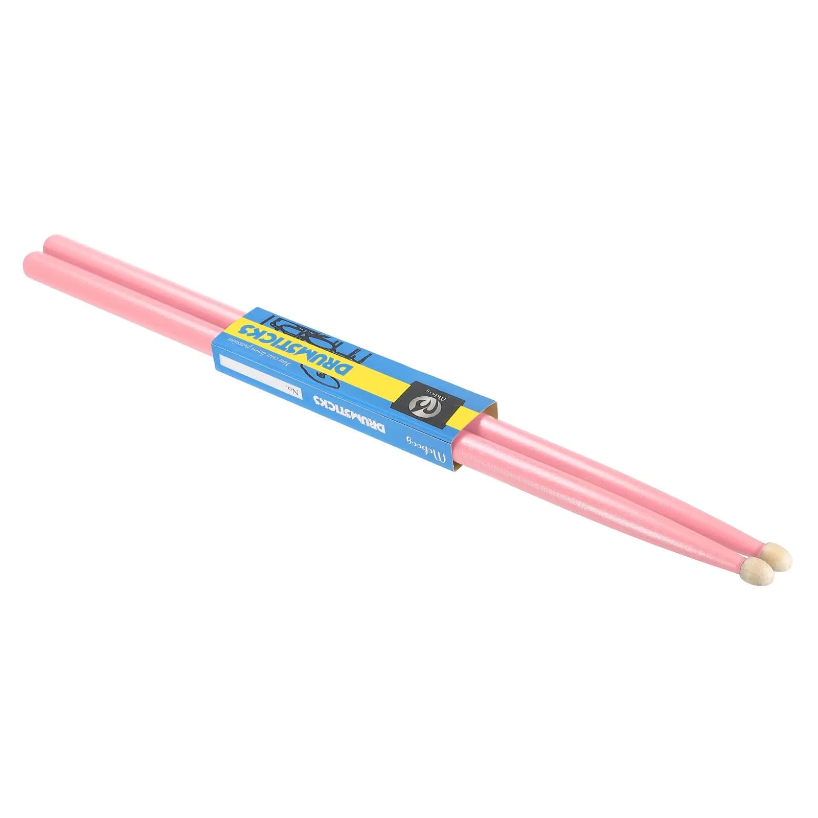 PATIKIL Maple Wood Drumstick 7A Pink | Anti Slip Grip for Drummers - main product image