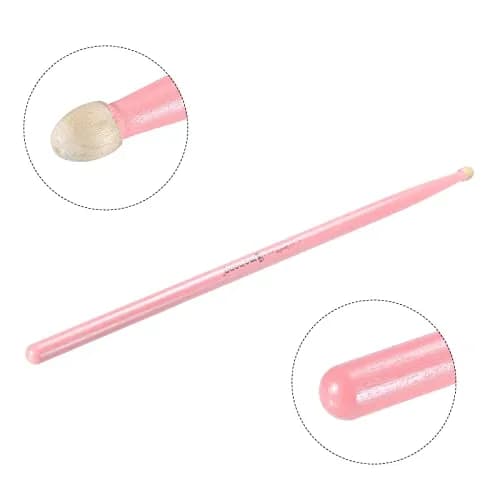 PATIKIL Maple Wood Drumstick 7A Pink | Anti Slip Grip for Drummers thumbnail 4