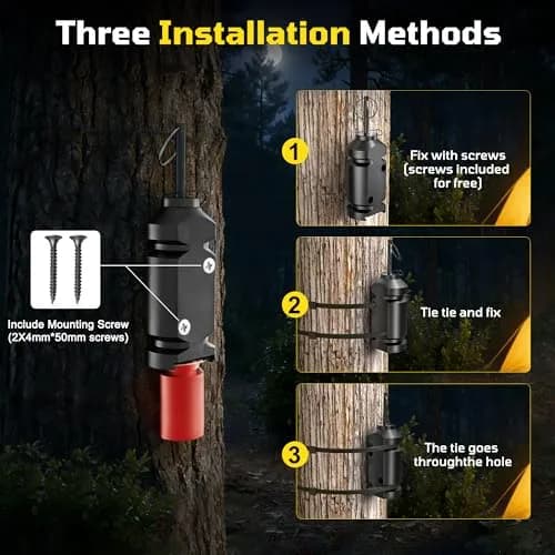REMFLY Perimeter Trip Alarm 1 Pack | Camping & Property Safety Device, Loud Audible Alert, Rustproof Aluminum, Outdoor Use thumbnail 7