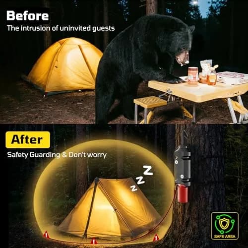 REMFLY Perimeter Trip Alarm 1 Pack | Camping & Property Safety Device, Loud Audible Alert, Rustproof Aluminum, Outdoor Use thumbnail 2