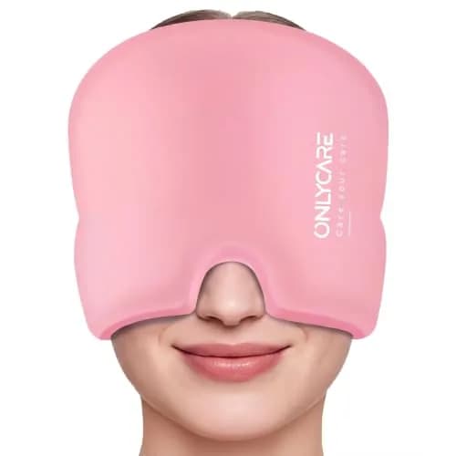 ONLYCARE Migraine Relief Cap for Women, Headache Relief Cold Cap Ice Mask | Odorless Gel, Reusable, Ergonomic Fit (20-24 inch) thumbnail 1