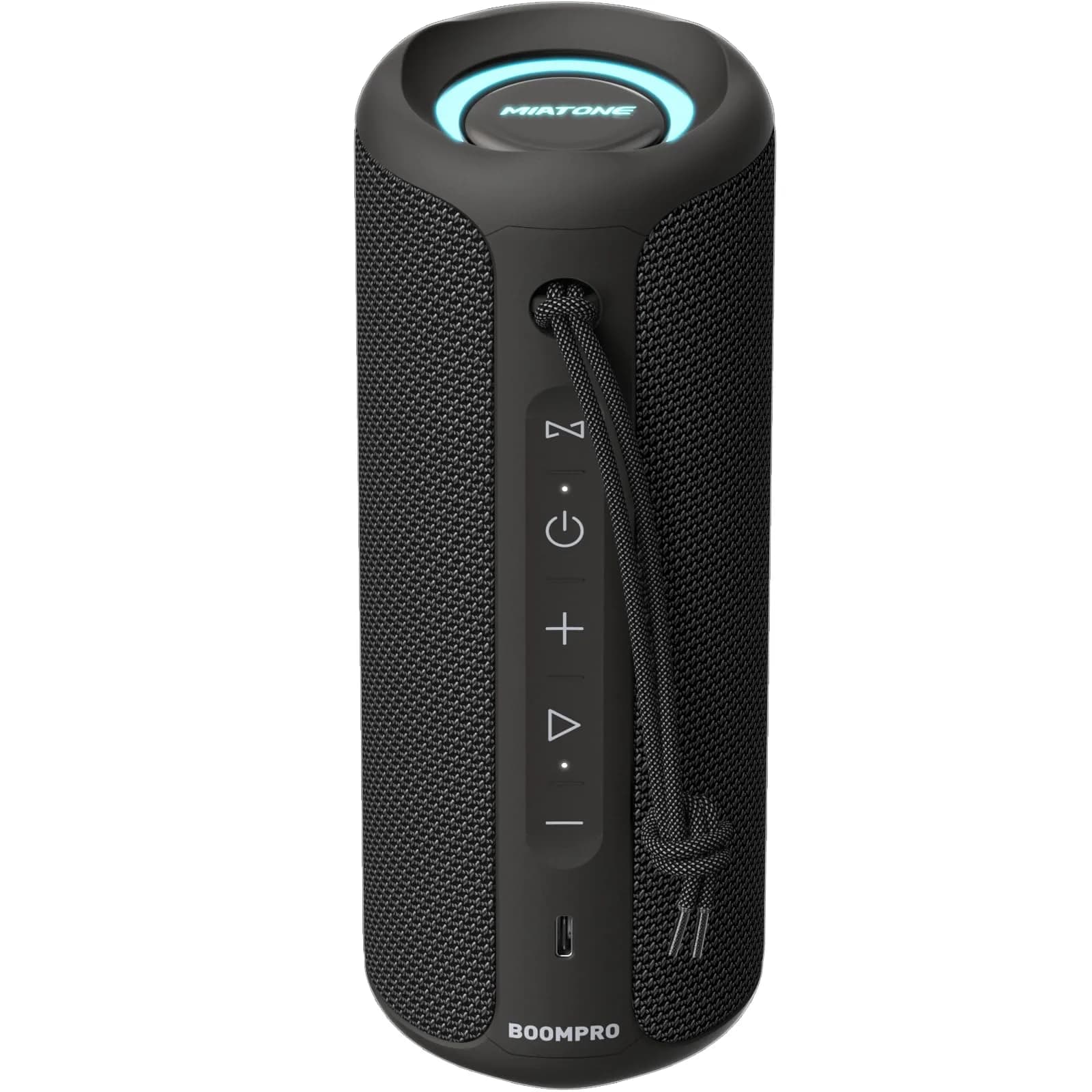 MIATONE 36W Portable Bluetooth Speaker with Stereo Sound & 24H Playtime | IPX7 Waterproof, USB-C Outdoor Speaker (Black) - main product image