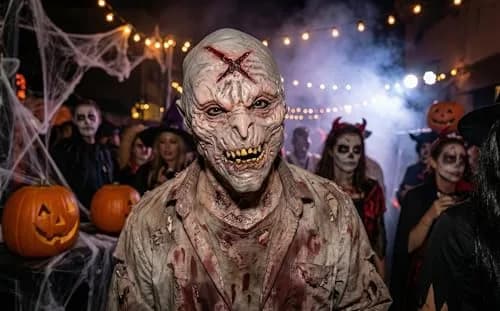 MILERUN Latex Zombie Monster Head Mask | Realistic Halloween Costume Accessory thumbnail 4