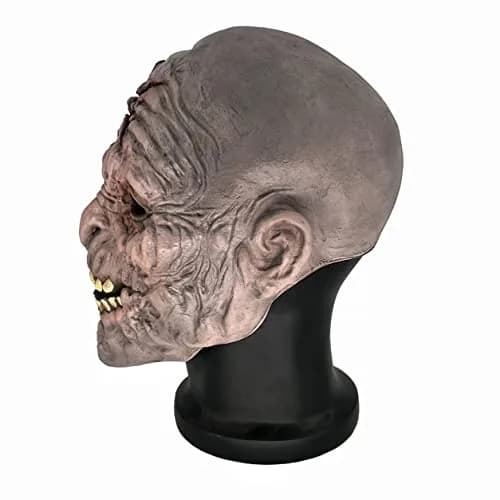 MILERUN Latex Zombie Monster Head Mask | Realistic Halloween Costume Accessory thumbnail 9