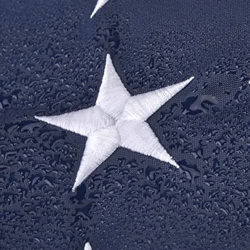 Olycole American Flag 2x3 FT Embroidered Stars & Brass Grommets | Durable Outdoor Polyester thumbnail 4