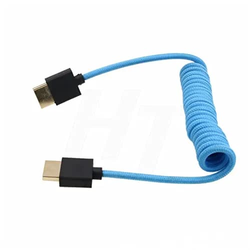 HangTon HDMI 4K 120p 8K 30p Cable for Sony A7RV A7IV A7SIII FX30 | HDMI 2.1 8K/4K Support, 30cm Coiled thumbnail 4