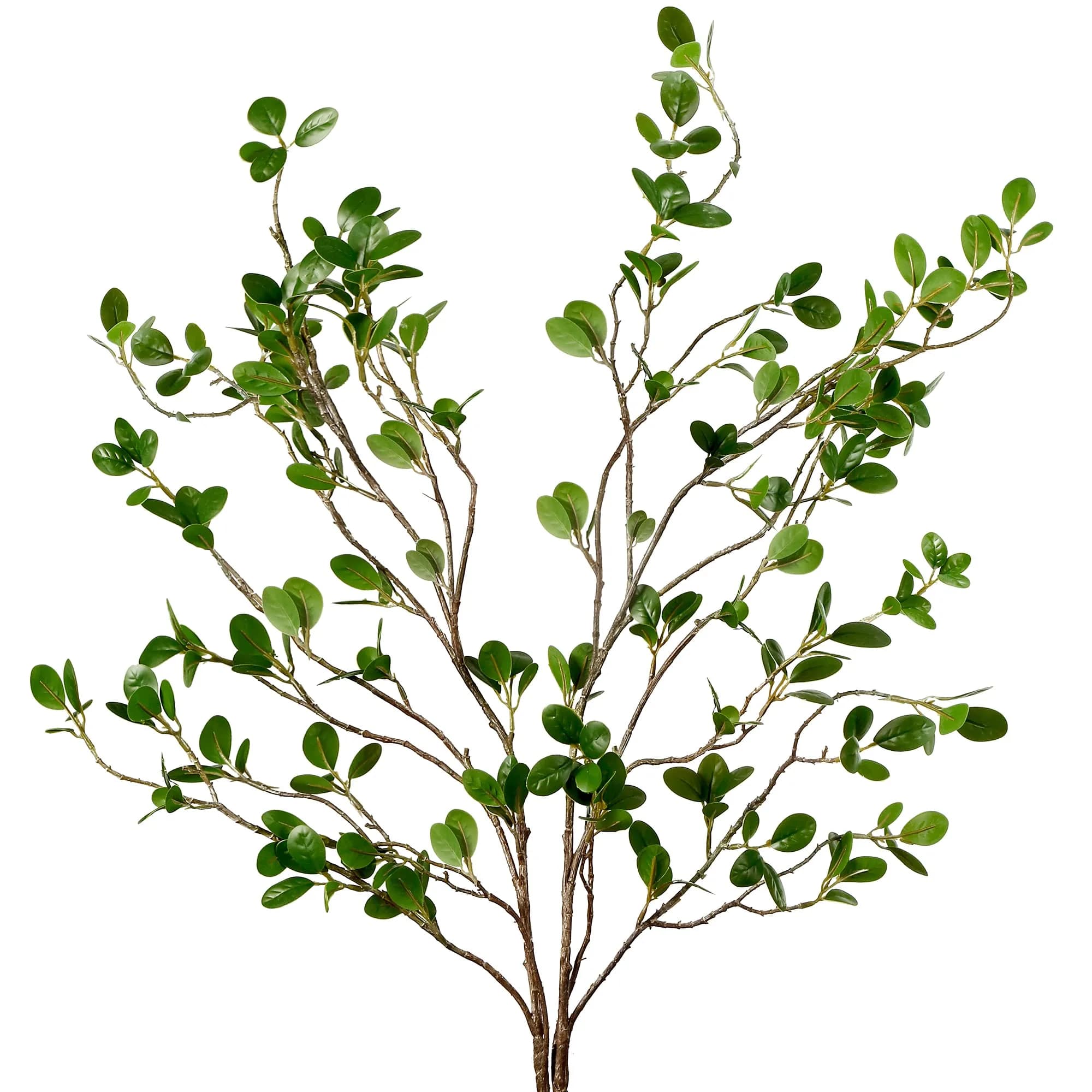 Sggvecsy Artificial Ficus Branches 43’’ | Realistic Faux Leaf Spray for Home & Office (120 chars) — 2 Pieces