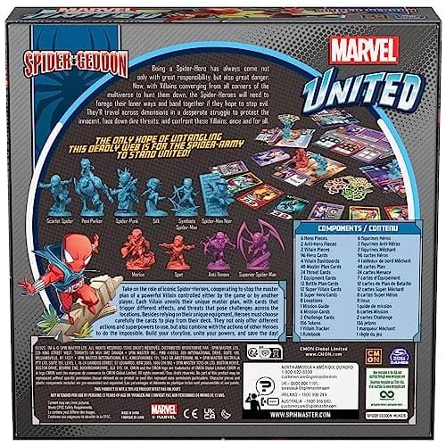 Spin Master Games Marvel United: Spider-Geddon Strategy Board Game for Fans (One Size) thumbnail 9