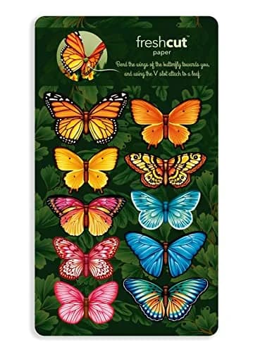 Freshcut Paper Butterflies & Buttercups 12" Pop Up Card | Blooming Art Bouquets thumbnail 3