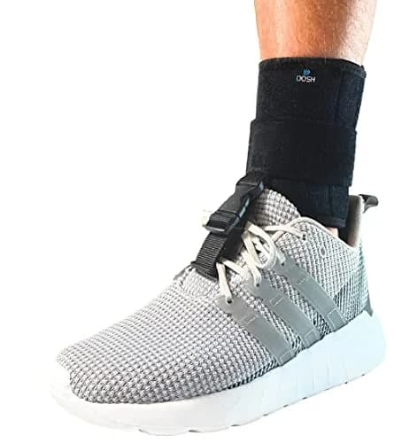 Dosh AFO Foot Drop Brace - Drop Foot Support for Walking - Unisex (Black) | Secure Buckle Closure, Adjustable Strap, Soft Neoprene thumbnail 1