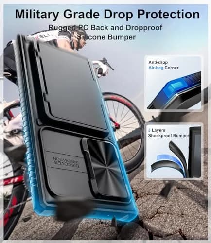 BXYJY Samsung Galaxy S23 Ultra Wallet Case with Card Holder & Kickstand, Black | Shockproof & Camera Cover thumbnail 5