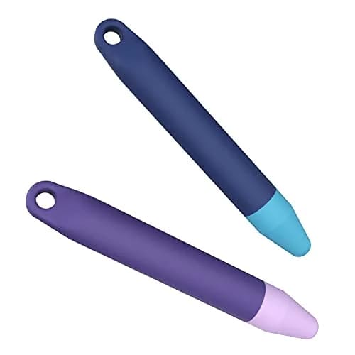 AWINNER Kid-Friendly Stylus Pens for Touch Screens 2 Pack | Purple & Blue, Compatible with Kindle, iPad, iPhone thumbnail 1
