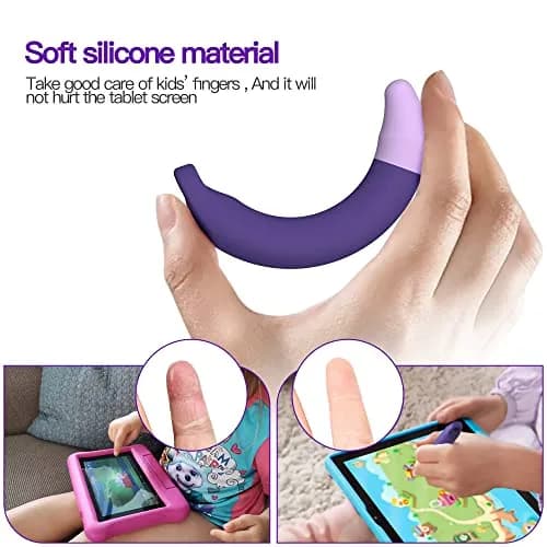 AWINNER Kid-Friendly Stylus Pens for Touch Screens 2 Pack | Purple & Blue, Compatible with Kindle, iPad, iPhone thumbnail 4