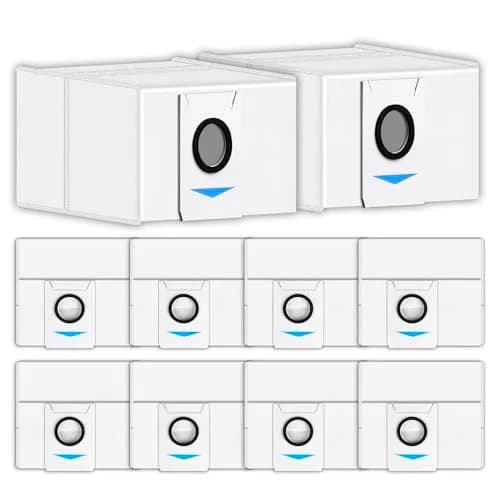 CHAIN PEAK T20 OMNI Dust Bags (10 Pieces) | Compatible with ECOVACS DEEBOT T20 OMNI, X1 OMNI, X1 PRO OMNI, T10 OMNI Auto-Empty Station thumbnail 1
