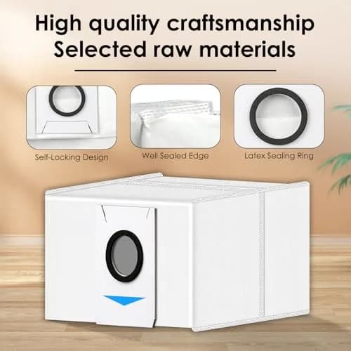 CHAIN PEAK T20 OMNI Dust Bags (10 Pieces) | Compatible with ECOVACS DEEBOT T20 OMNI, X1 OMNI, X1 PRO OMNI, T10 OMNI Auto-Empty Station thumbnail 4