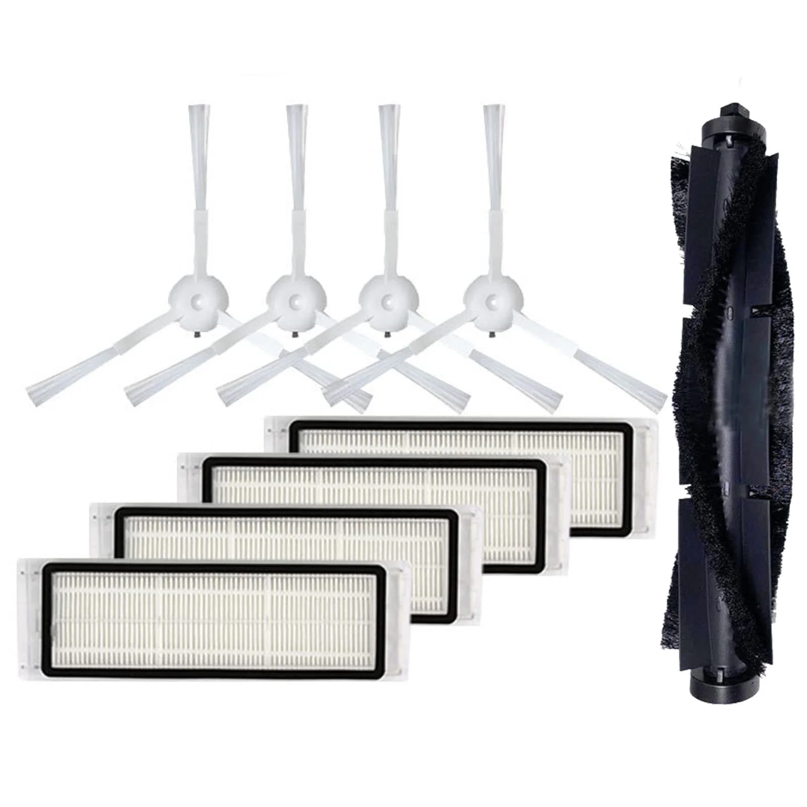 HMHAMA Replacement Parts Kit for 360 S5 S7 Robot Vacuum Cleaner | 1 Main Brush, 4 Side Brushes, 4 HEPA Filters