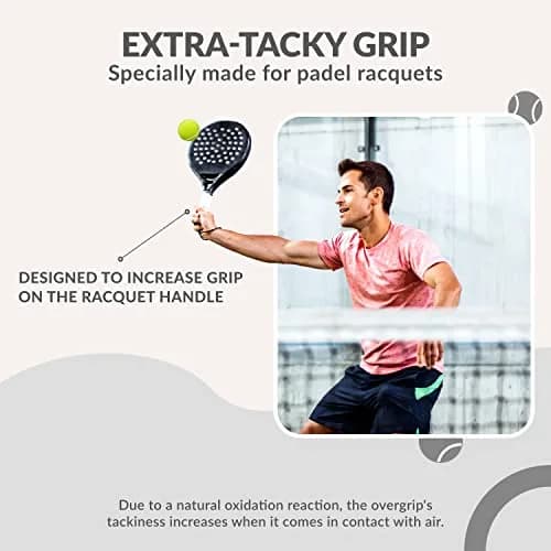Palbea Padel Racket Grip Tape 60-Pack White | Sweat-Absorbent, Non-Slip, Enhanced Comfort thumbnail 2