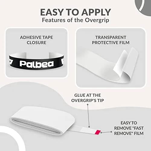 Palbea Padel Racket Grip Tape 60-Pack White | Sweat-Absorbent, Non-Slip, Enhanced Comfort thumbnail 3