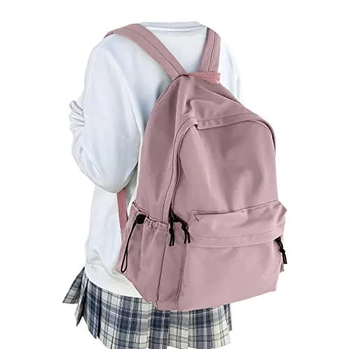 WEPOET Waterproof School Backpack for Men Women, 32cm (12.6in) x 46cm (18.1in) x 14cm (5.5in) | Durable Nylon College Bookbag with Laptop Sleeve thumbnail 1