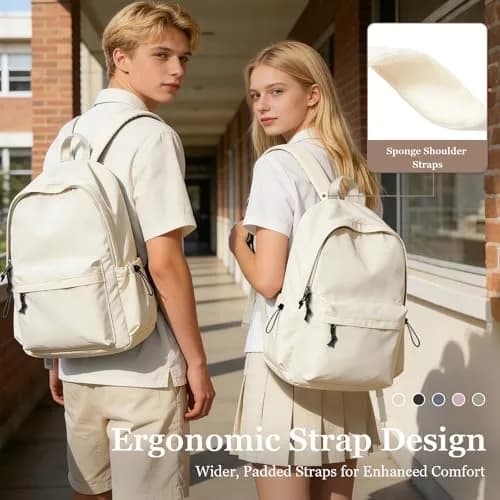 WEPOET Waterproof College Backpack for Teen Girls Boys | 32cm x 46cm x 14cm (12.6" x 18.1" x 5.5") thumbnail 6